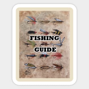 Fishing Guide- trout flies Sticker